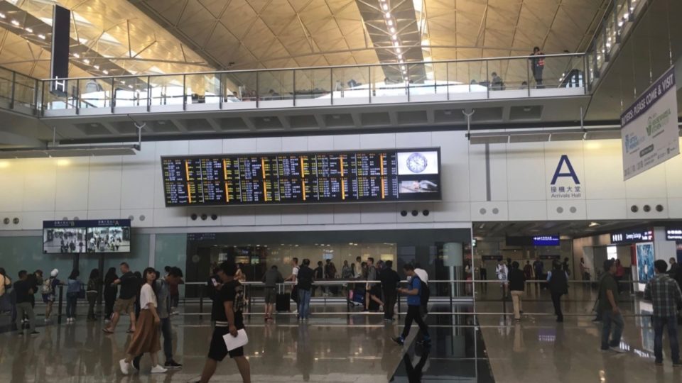 Arrivals Hall A at Hong Kong International Airport. Photo via Flickr/Gary Danvers.