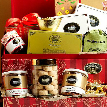 Raffles Hotel's Prosperity Hamper.