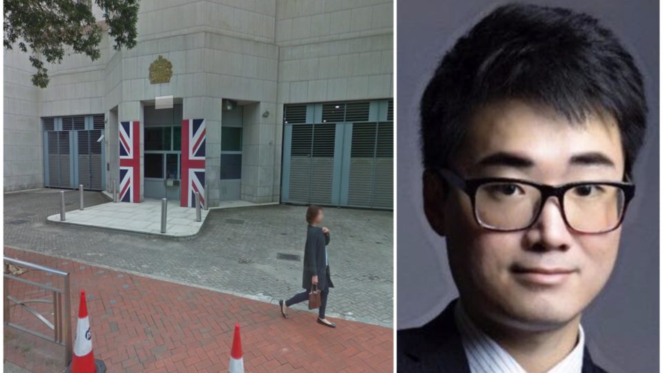 Simon Cheng (right), the British Consulate staffer who was detained by mainland authorities last year, announced he was severing ties with his family to protect them from harassment at the hands of mainland authorities. Photos via Google Maps/Facebook.