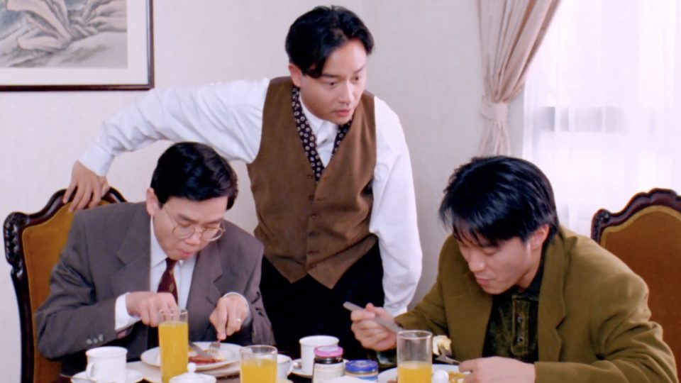 Stephen Chow, Leslie Cheung and Raymond Wong star as three hapless brothers in Chinese New Year comedy All’s Well Ends Well. Screengrab via YouTube.