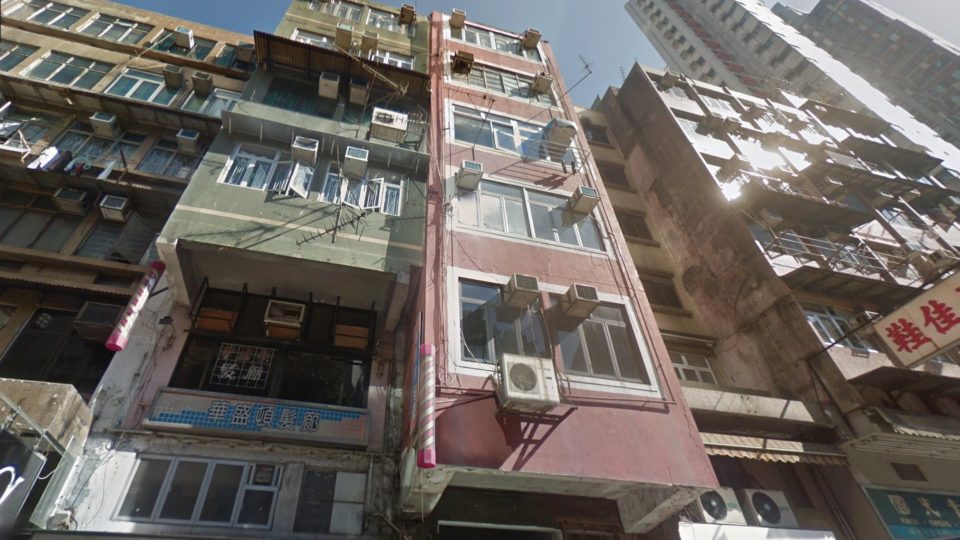 A view of the street in Sai Wan where a 4-year-old boy was killed in an apparent freak accident involving a folding table. Photo via Google Maps.