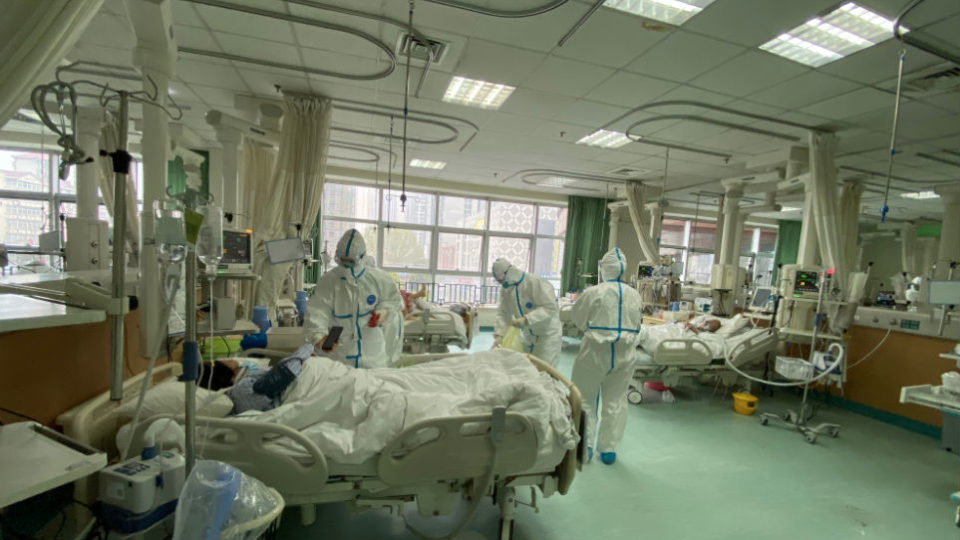 Coronavirus patients at Wuhan Central Hospital. Photo: Wuhan Central Hospital/Weibo