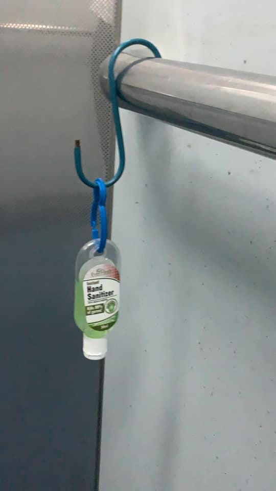 Hand sanitizer in Bedok. Photo: Danny Goh JinWei/Facebook