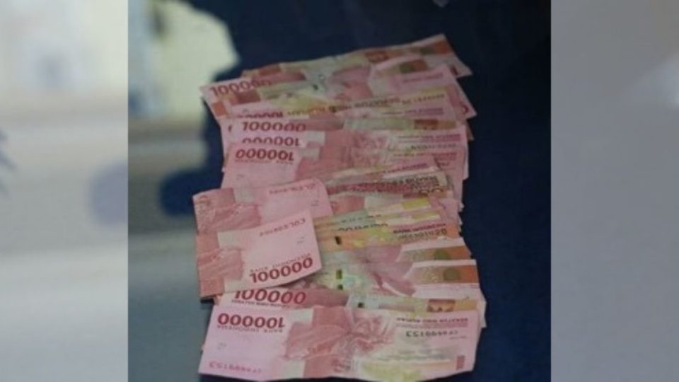 Rupiah notes. Photo: Gianyar Police