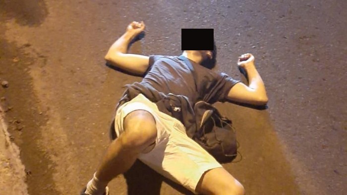The incident reportedly took place in the early hours of Tuesday. Photo: Istimewa via Detik. 