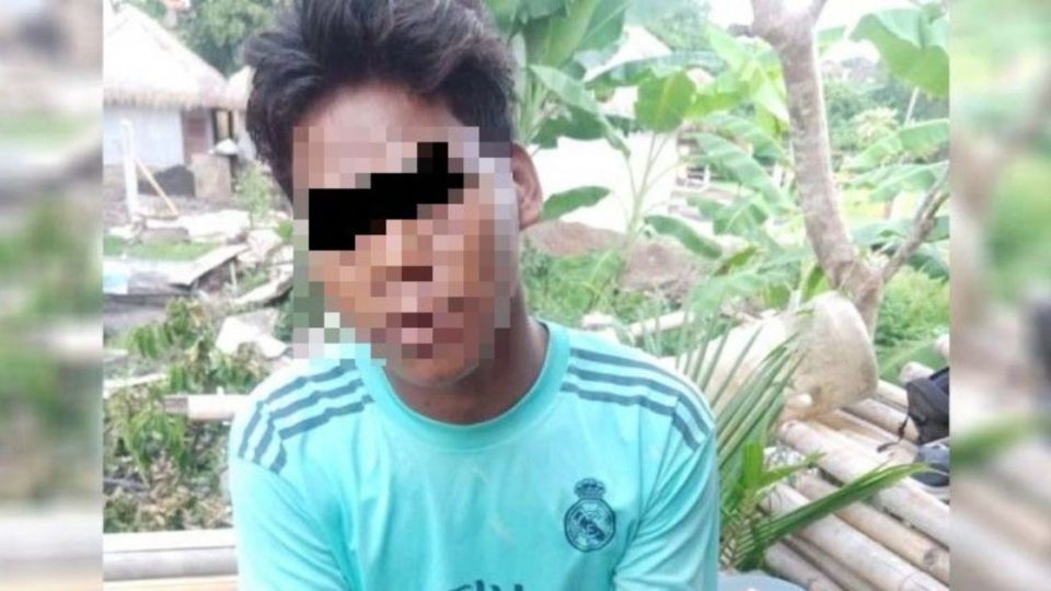 The suspect, identified as 20-year-old Jefrianus Dara Kalli, allegedly stole a smartphone that belonged to a Belarusian tourist in December. Photo: Istimewa via Nusa Bali