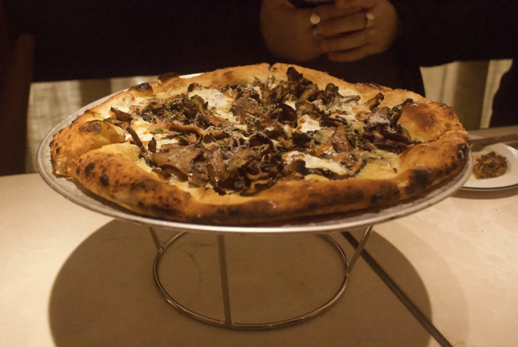 Emmer Pizzeria and Cafe's Funghi pizza. Photo by Vicky Wong.
