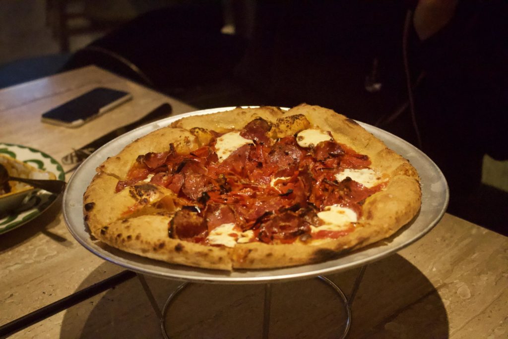 Emmer Pizzeria and Cafe's Diavolo pizza. Photo by Vicky Wong.