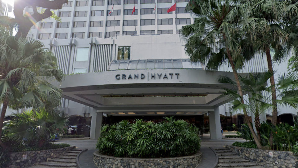 The Grand Hyatt in Singapore. Image: Google