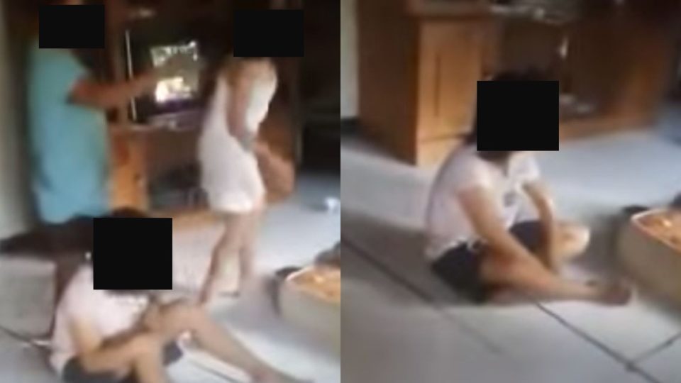 A screenshot from a video of the incident. Screengrabs: Youtube