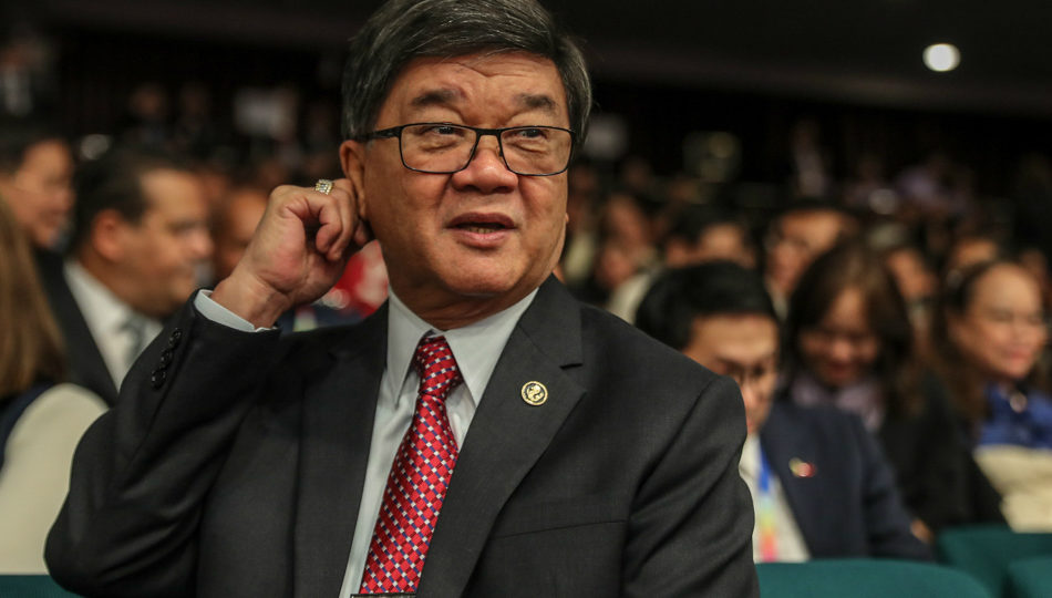 Former Justice Secretary Vitaliano Aguirre. Photo: Jonathan Cellona/ABS-CBN News