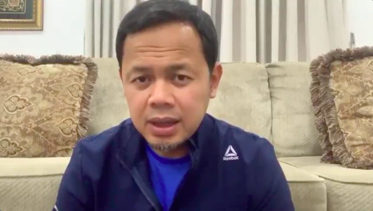 Bogor Mayor Bima Arya announcing he has COVID-19. Photo: Instagram