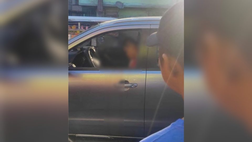 The victim in Makati. Photo: Zhander Cayabyab/ABS-CBN News