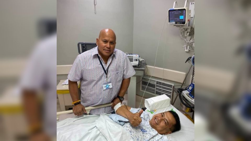 Senator Ronald dela Rosa with Philippine National Police Chief General Archie Gamboa. Photo: Dela Rosa/FB