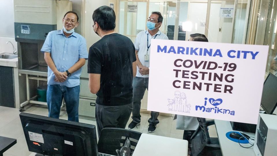 Mayor Marcy Teodoro in the first proposed site of the lab. Photo: Marikina PIO/FB