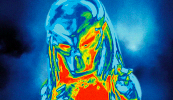Heat vision rendering of the predator from the film Predator. <i>Photo for illustration purposes only / YouTube screengrab</i>