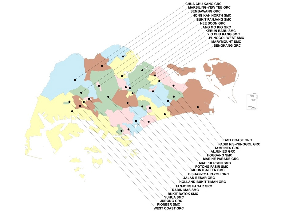 Map of constituencies. Image: EBRC