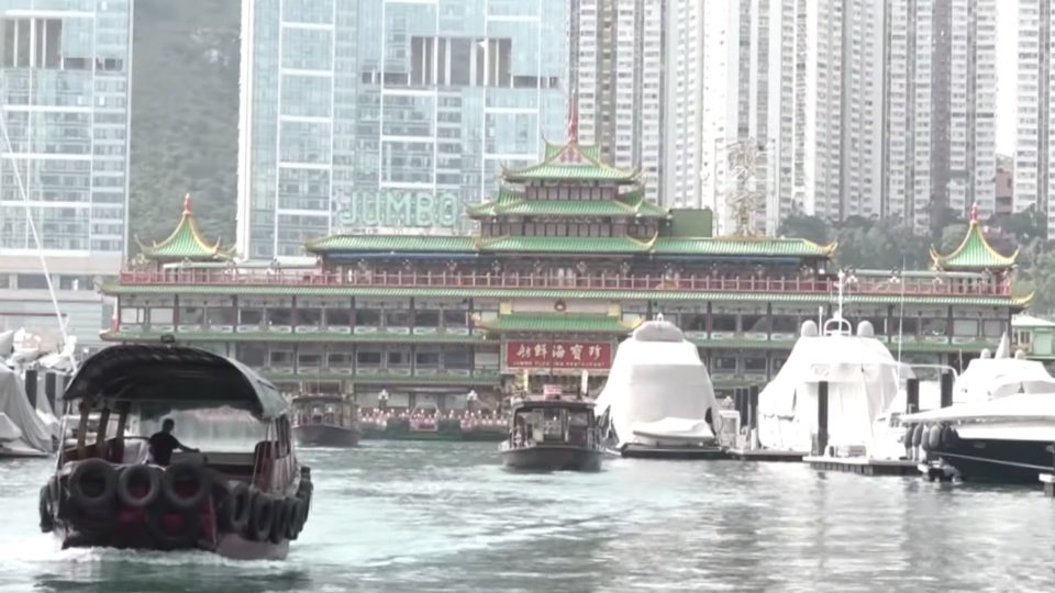 Jumbo Floating Restaurant in Aberdeen. Screengrab via YouTube.