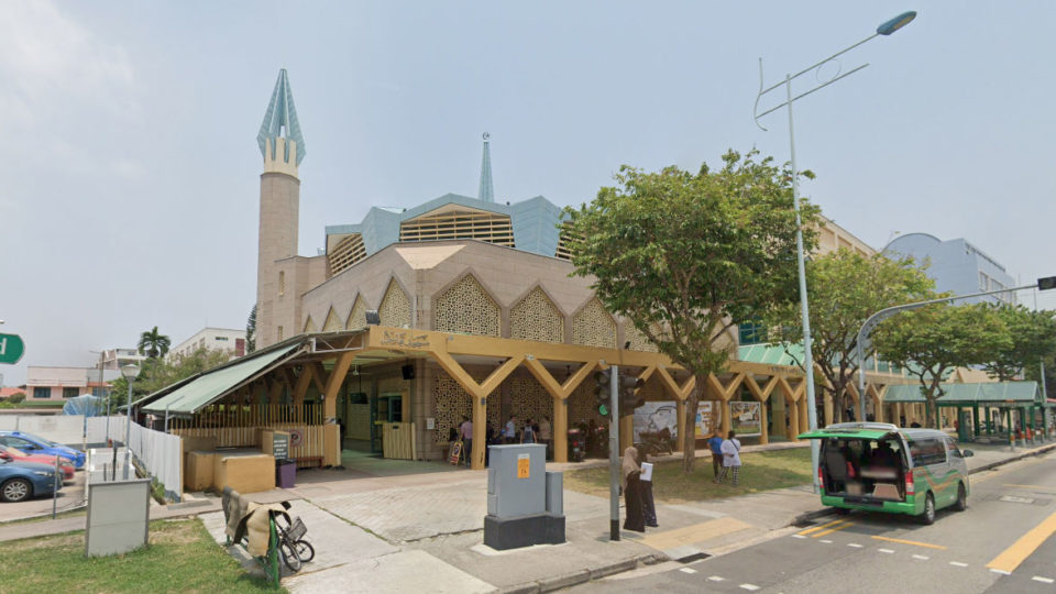 The Masjid Kassim on Changi Road, one of the mosques visited by an infected Muslim missionary. Image: Google