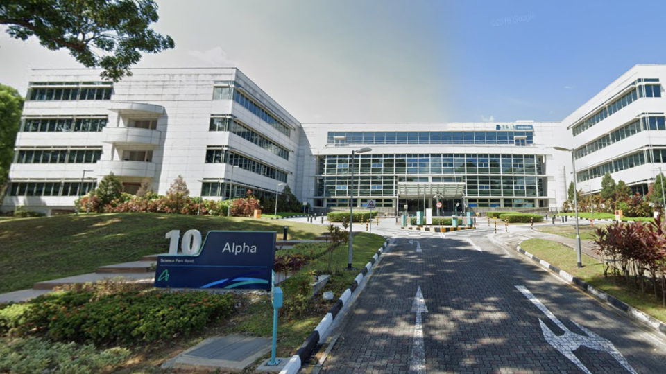 Street view of 10 Science Park Road. Image: Google