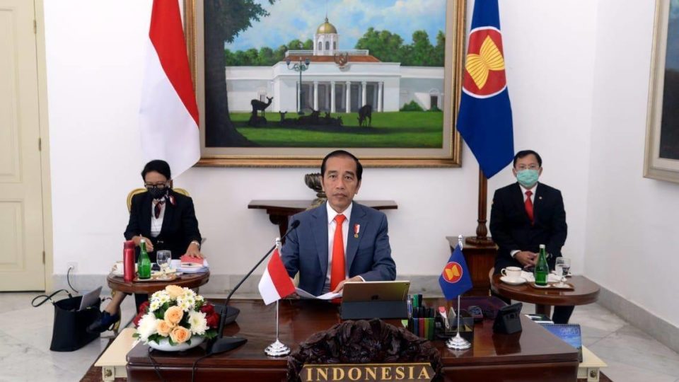 Indonesian President Joko Widodo declares COVID-19 a national disaster in a Tuesday address to the nation. Photo: Joko Widodo/Facebook