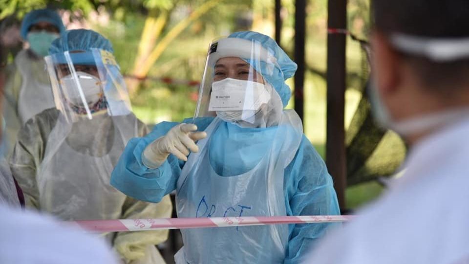 Medical workers in Malaysia in a photo posted Monday. Photo: Health Ministry Malaysia/Facebook