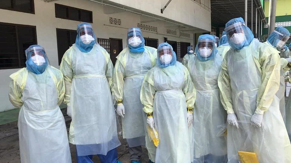 Malaysian medical workers in protective gears in a photo dated April 7, 2020. Photo: Noor Hisham Abdullah/Facebook