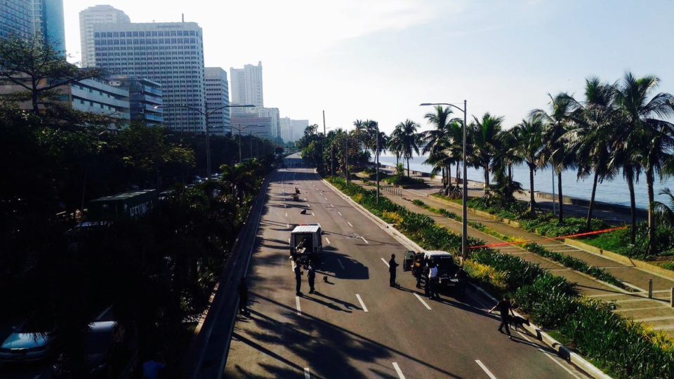 An aerial shot of Manila’s streets <i>Dennis Datu / ABS-CBN News</i>