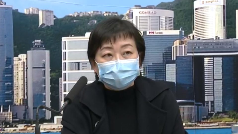 Dr Chuang Shuk-kwan of the Center for Health Protection giving the daily coronavirus briefing on April 16, 2020. Screengrab: RTHK via Facebook