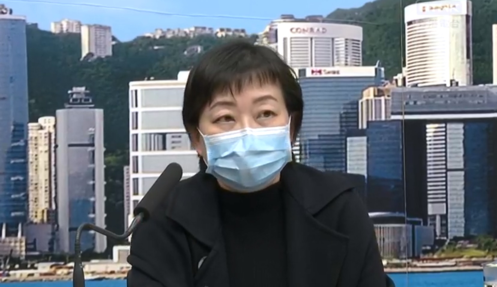 Dr Chuang Shuk-kwan of the Center for Health Protection giving the daily coronavirus briefing on April 16, 2020. Screengrab: RTHK via Facebook