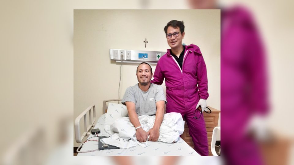 Jo Avila with Dr. Mark Pasayan. Photo: Avila/FB