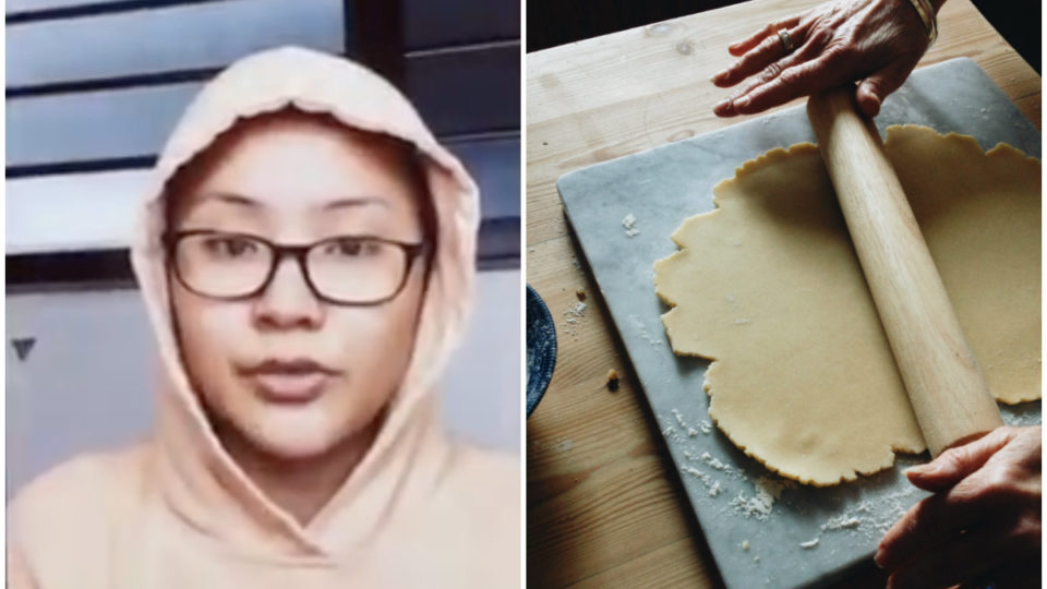 Ateeqah Mazlan asks about the fate of home food sellers in a Thursday video, at left. Photos: Amber Maxwell Boydell, Norlizaiwati Abdul Latiff/Facebook