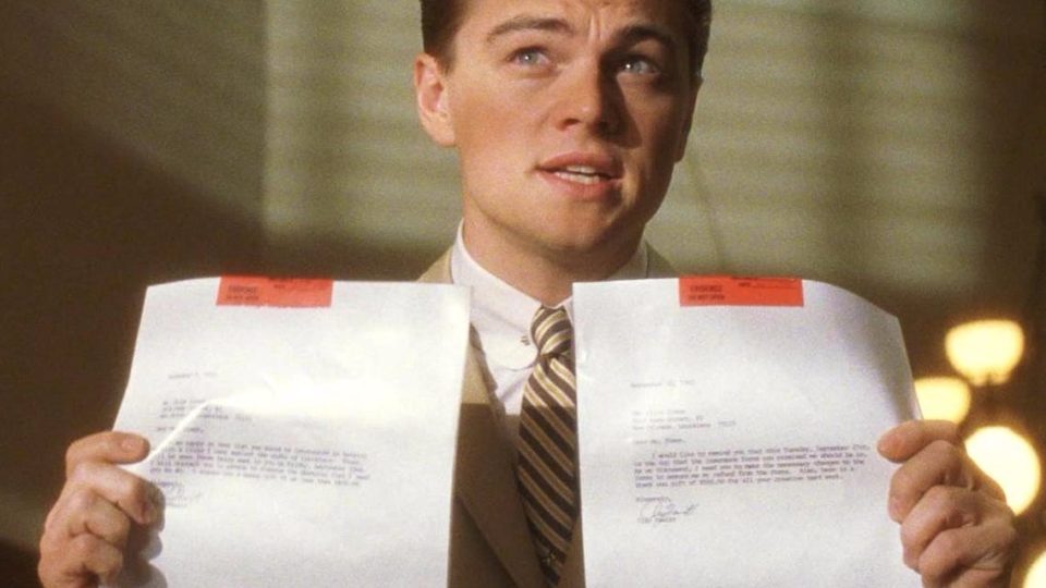 Apparently, the Interior dep’t was able to spot the difference. Still from Catch Me If You Can. Photo for illustration purposes only via DreamWorks Studios.