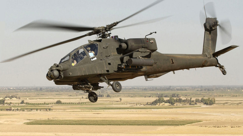 A U.S. Army AH-64D Longbow Apache during Operation Iraqi Freedom in 2005. Photo: U.S. Air Force/Tech. Sgt. Andy Dunaway

