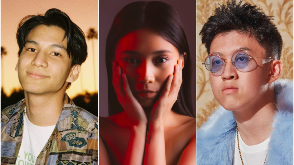 From left, Phum Viphurit, NIKI and Rich Brian
