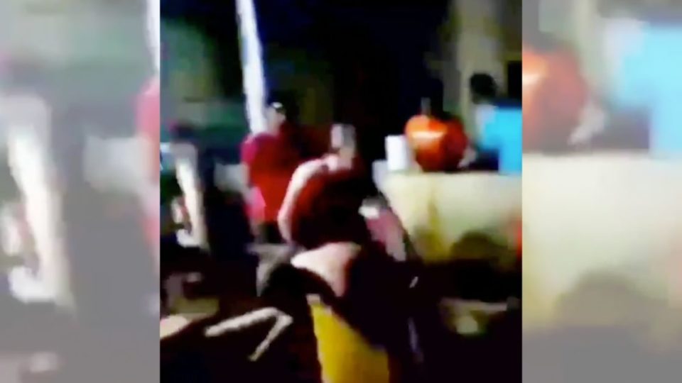 Youtuber Ferdian Paleka and his accomplices TB and Aidil, who are currently detained by the Bandung City Police, ordered around by other inmates to perform embarrassing acts, almost completely naked in a number of clips which circulated over the weekend. Screenshot from the video