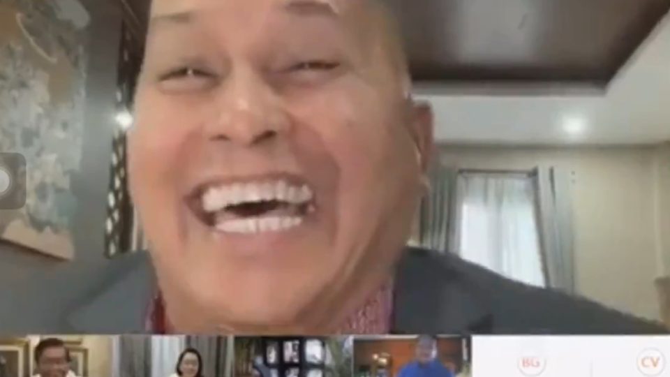 Senator Ronald dela Rosa in this week’s virtual hearing. Photo: Senate of the Philippines