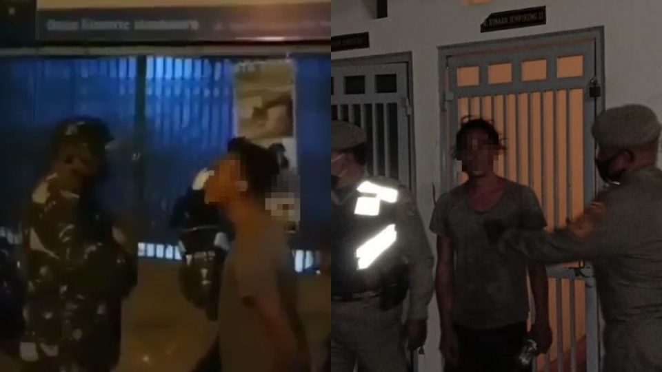 The incident occurred on Sunday night. Photo: Satpol PP Denpasar / Instagram