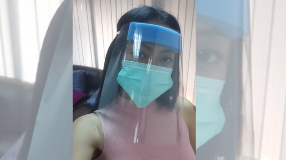 OWWA Deputy Administrator Mocha Uson donning a PPE <i>Photo: Mocha Uson / FB</i>