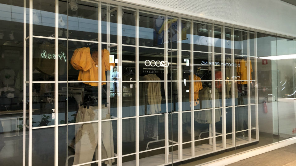 A closed H&M outlet at the Jem shopping center. Photo: Coconuts