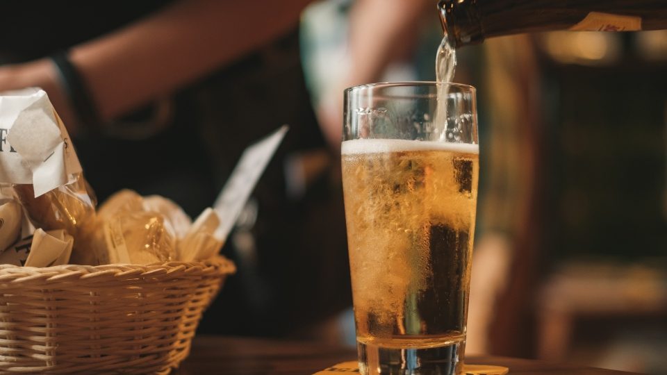 A glass of beer being served. Photo: Gerrie van der Walt
