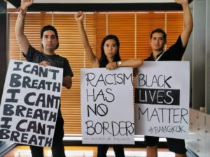 Photo: Supporters of Black Lives Matter in Bangkok / Courtesy