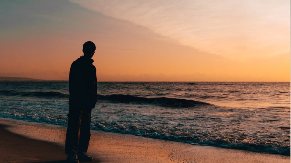 Photo illustrates a man at the beach. Photo: Adrian Dascal
