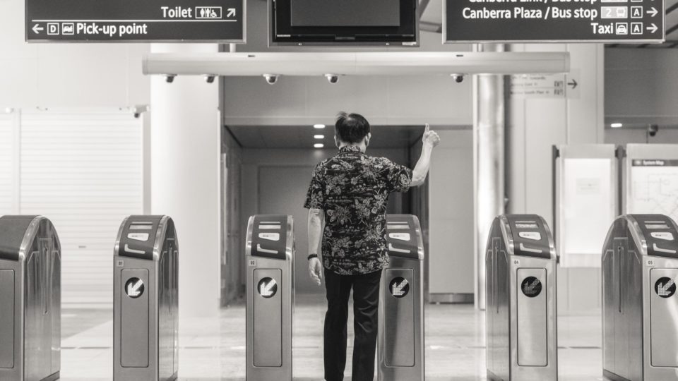 Khaw Boon Wan at Canberra train station. Photo: Facebook