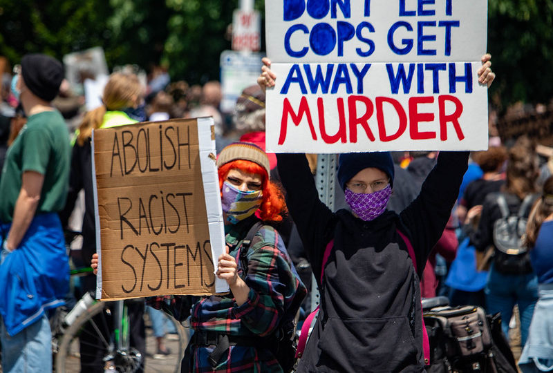 A Black Lives Matter rally in Eugene, Oregon on May 31, 2020. Photo: David Geitgey Sierralupe/Flickr