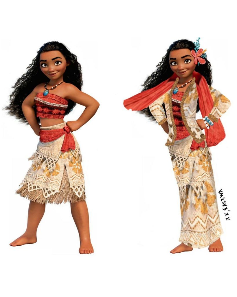 Moana transforms from Polynesian princess to nyonya kebaya gal. Photo: Amir Sabri / Instagram