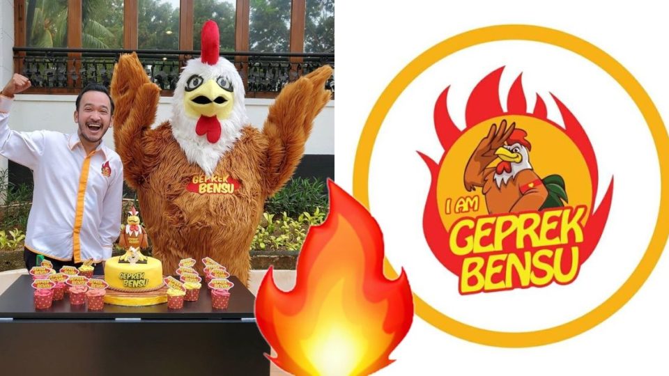 Indonesian TV host-turned-entrepreneur Ruben Onsu filed a lawsuit against a competing ayam geprek chain named I Am Geprek Bensu Sedep Beneerrr (literal translation: I Am Geprek Bensu Really Tastyyy), which, as one can see, also uses the Bensu name. Photos: Instagram/@ruben_onsu and Facebook/I Am Geprek Bensu