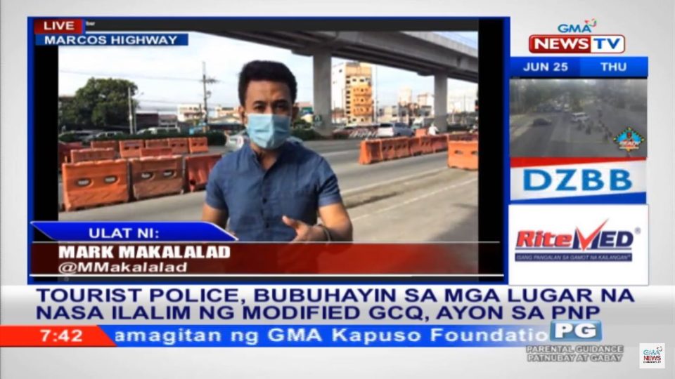 GMA reporter Mark Makalalad. Photo: Makalalad/FB