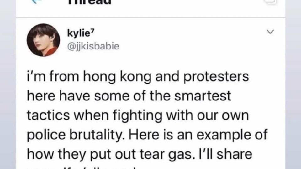 Billie Eilish shared a protest-related post on Instagram on June 16, 2020. Photo via LIHKG