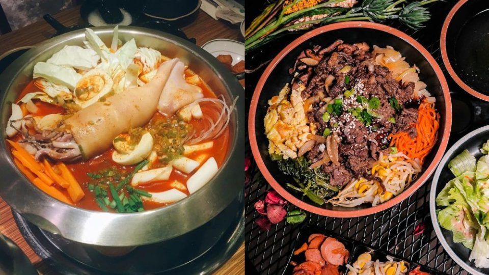 Myeong dong ojingo tteokbokki (left) and bibimbap (right). Photos: Sweettree Restaurant and Eid Authentic Korean Cuisine /Instagram
